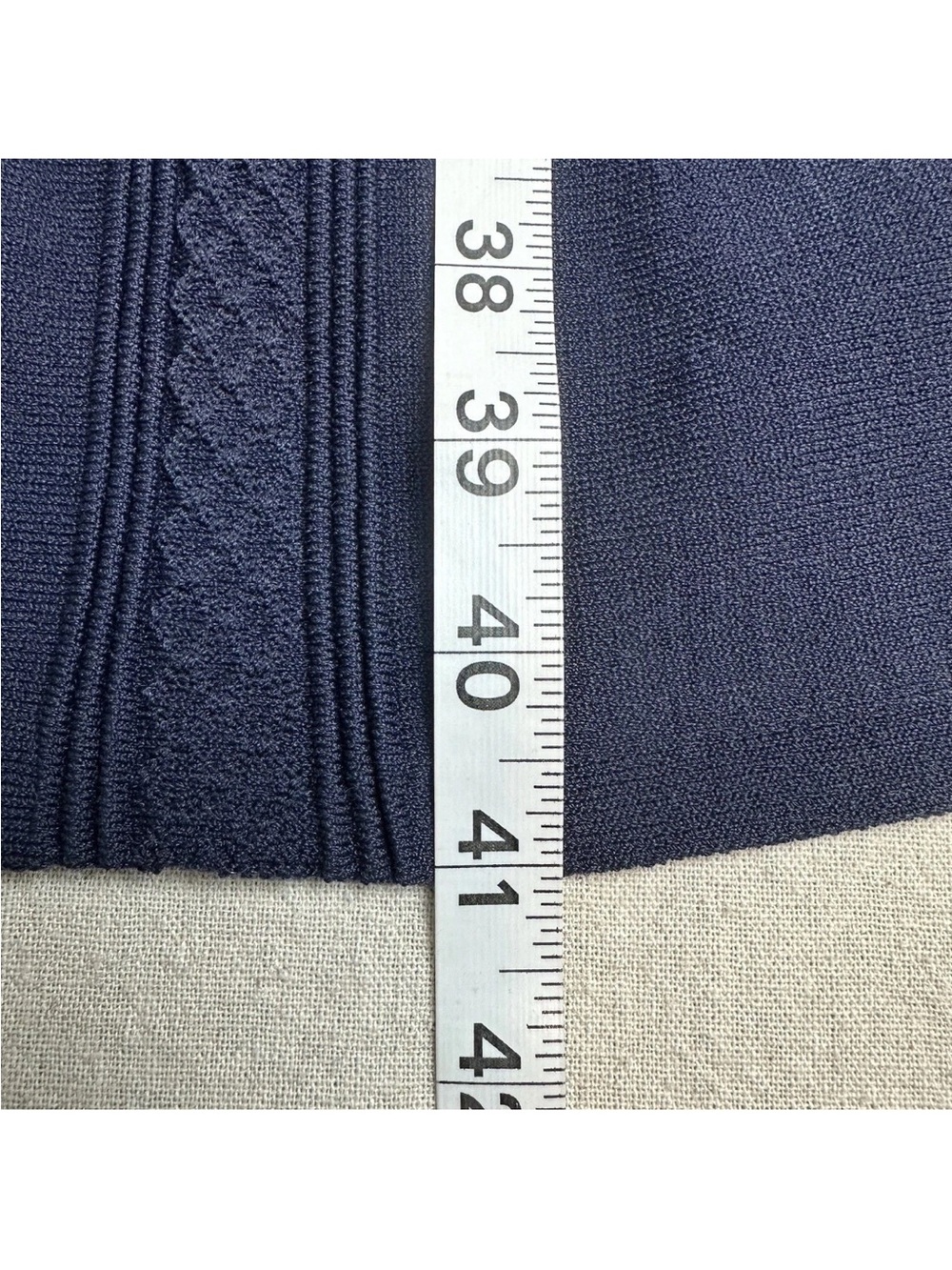 Boden Knit Midi Dress Navy Blue 3/4 Sleeve Preppy Classic - Picture 12 of 14